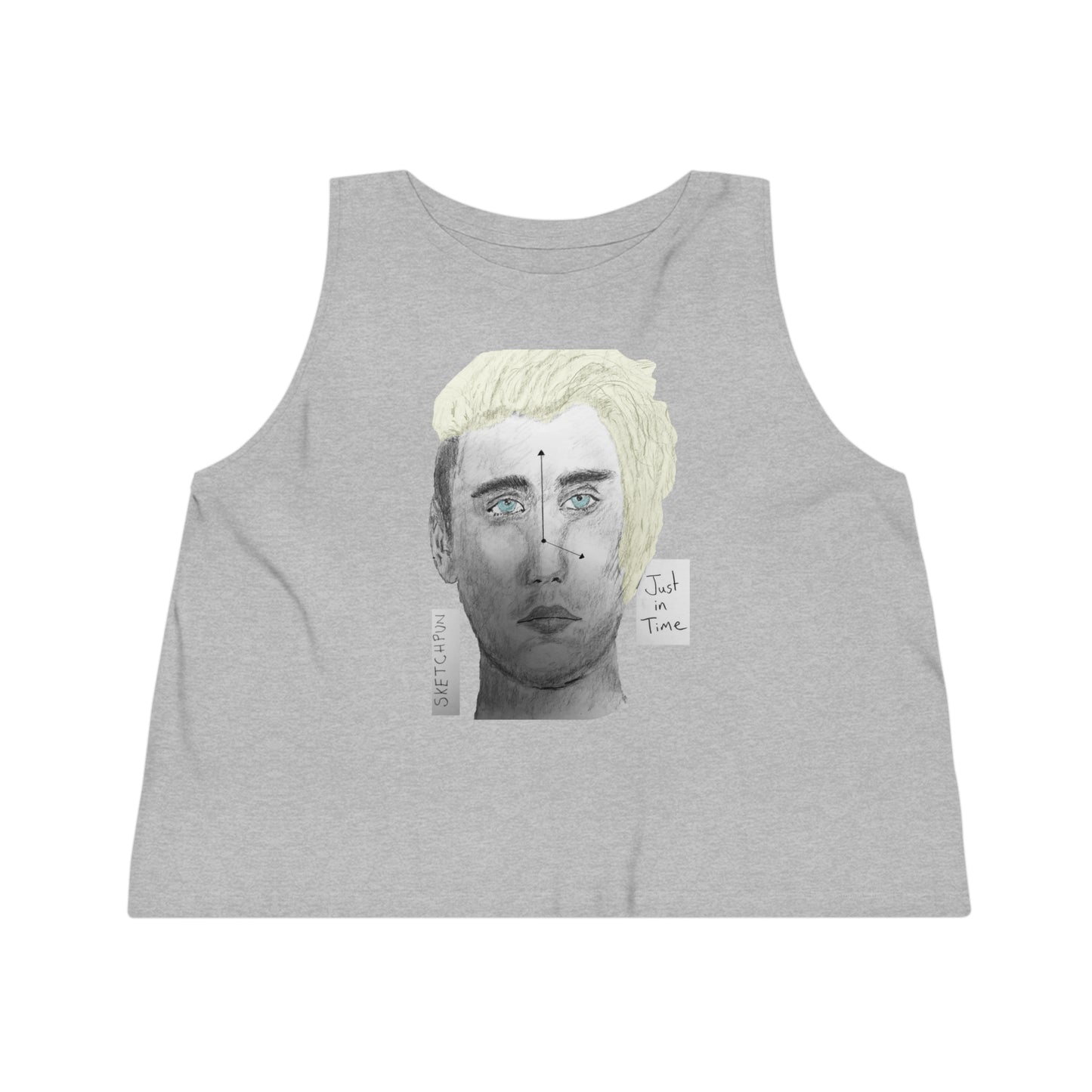 Just in time women's dancer cropped tank top