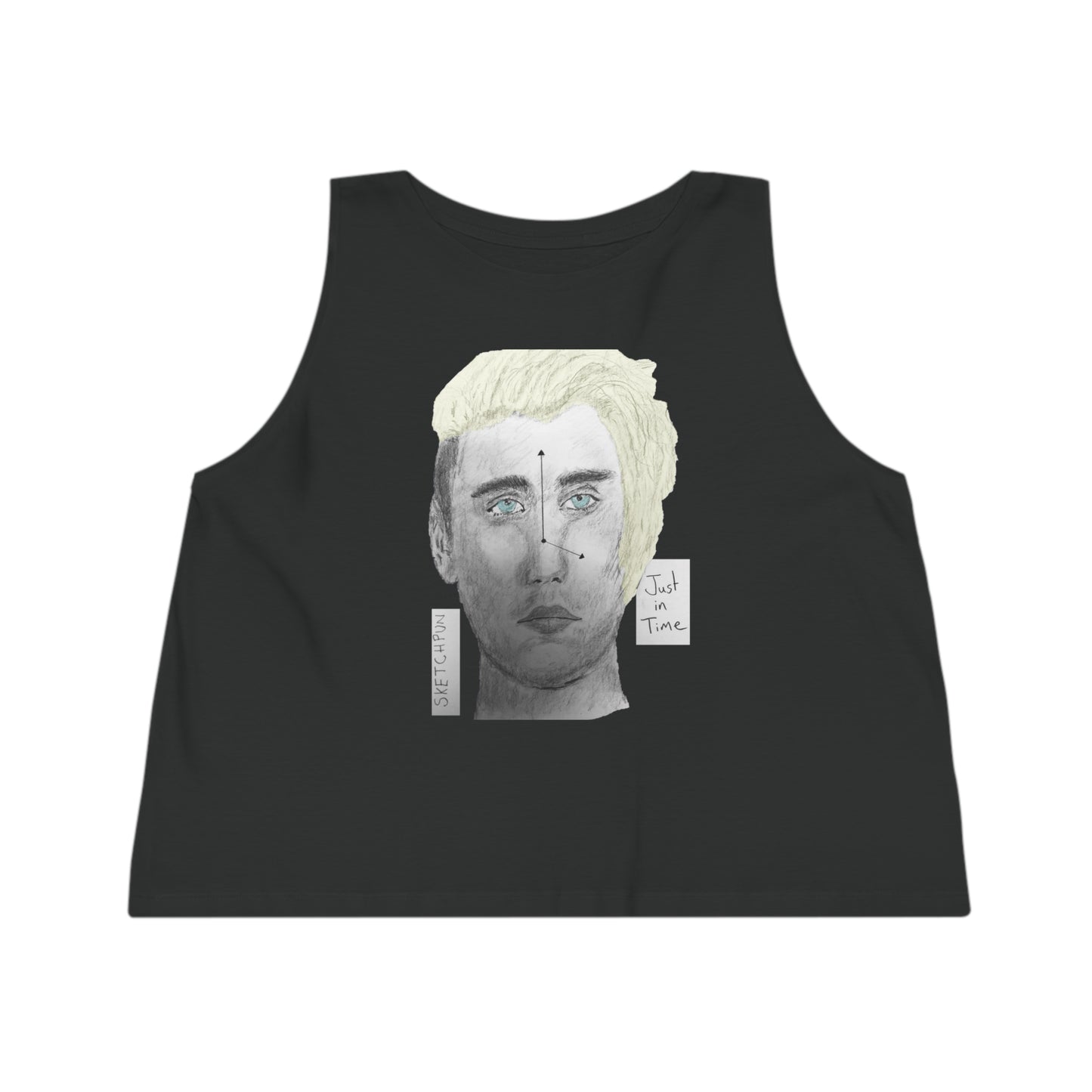 Just in time women's dancer cropped tank top