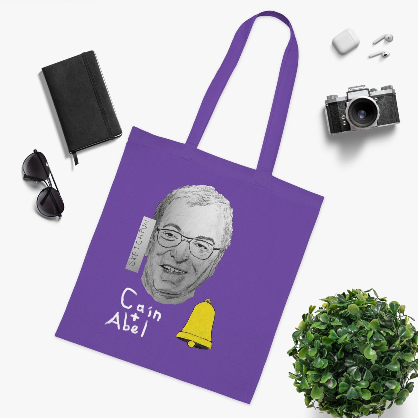 Cain and Abel cotton bag