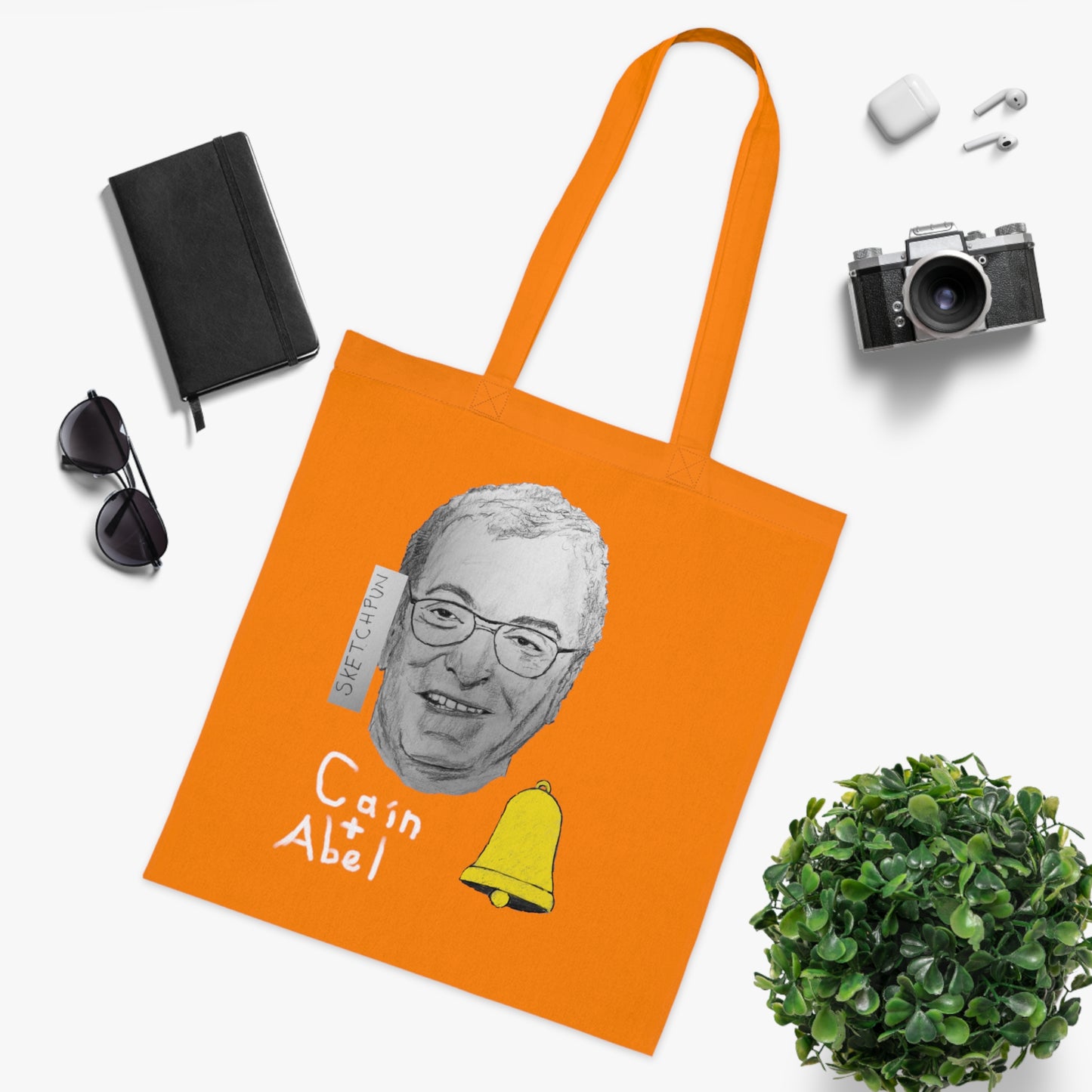 Cain and Abel cotton bag