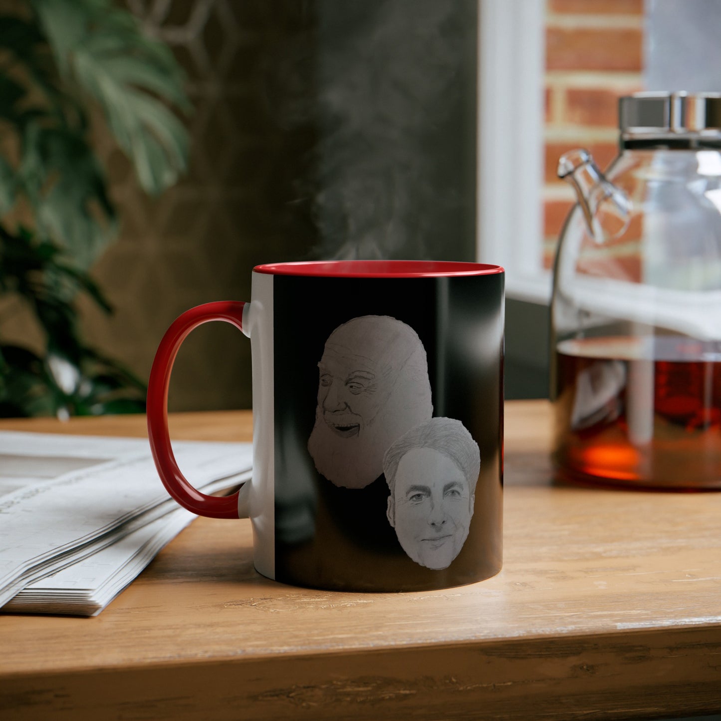 Albatross Two-Tone Coffee Mugs, 11oz