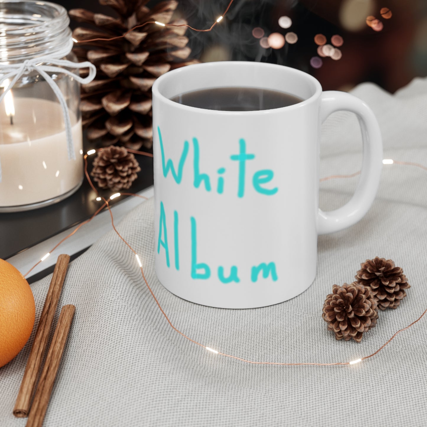 White album cups, 11oz, 15oz