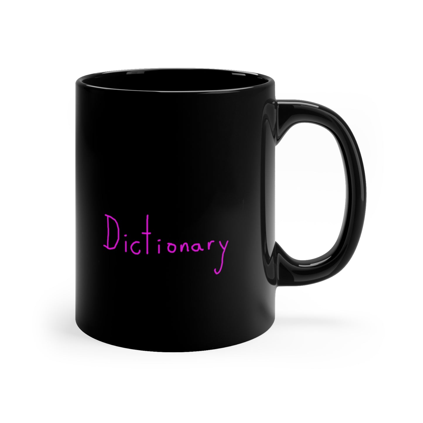 Dictionary Black Mug