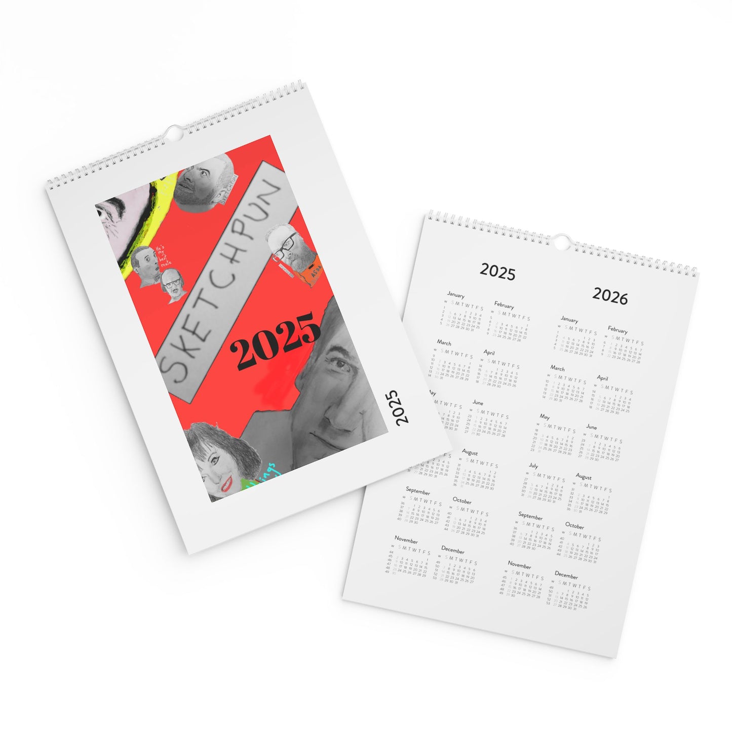 2025 Sketchpun Wall Calendar
