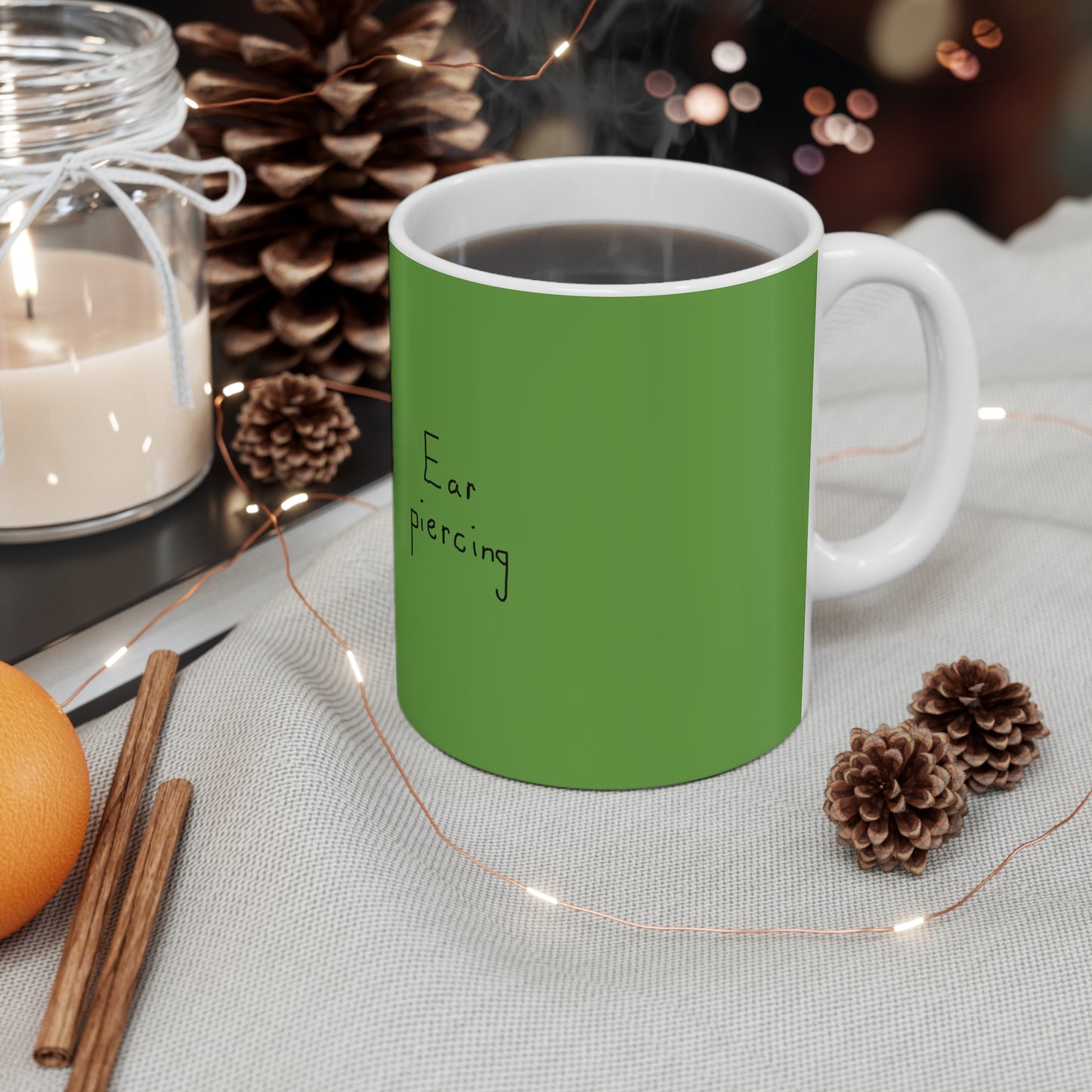 Ear piercing mug