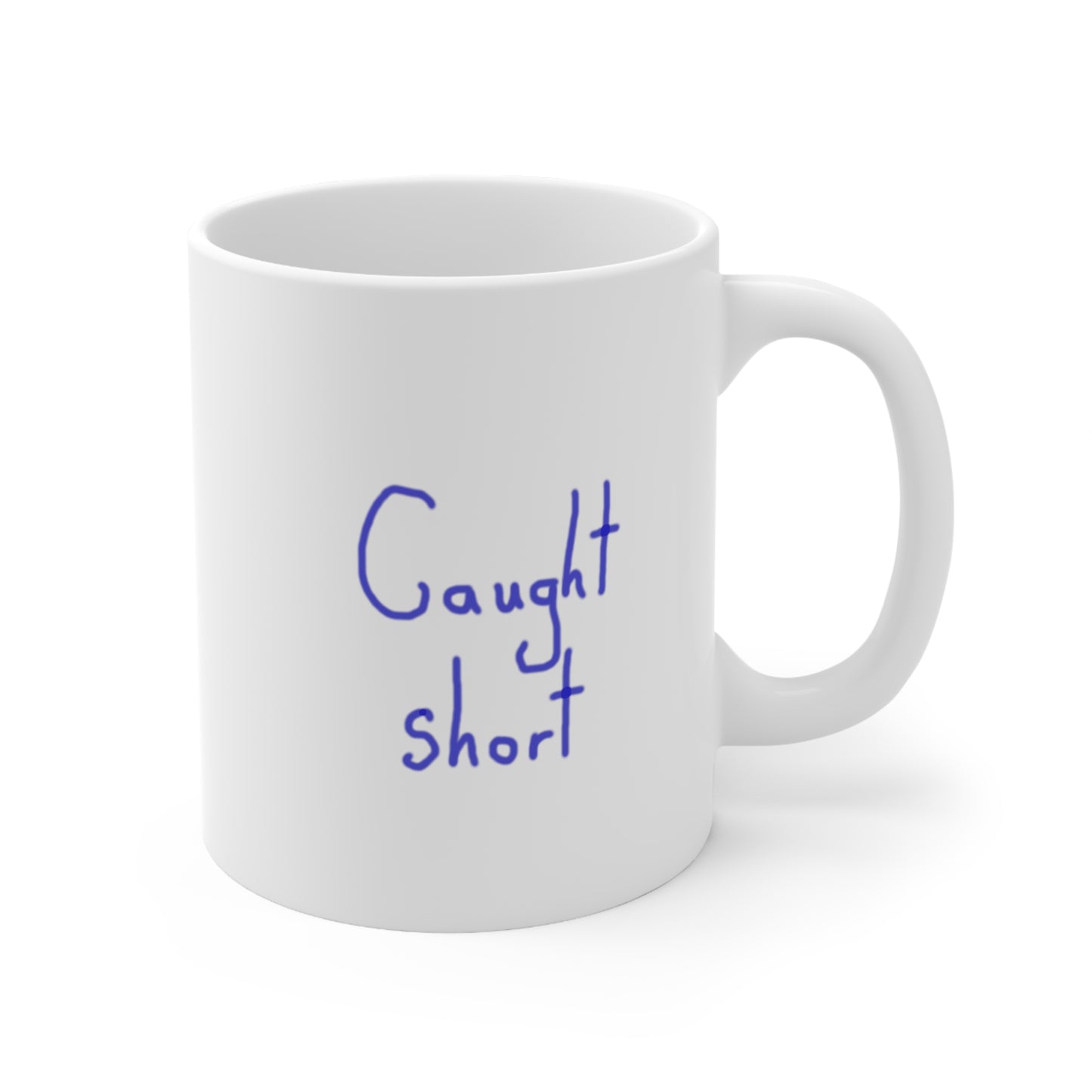 Caught Short Ceramic Coffee Cups, 11oz, 15oz