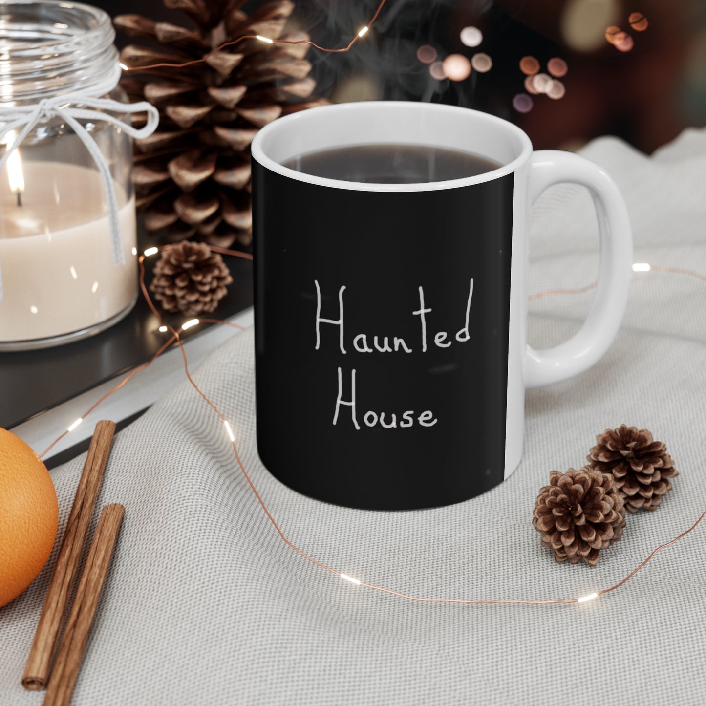 Haunted House Conical Coffee Mugs (3oz, 8oz, 12oz)
