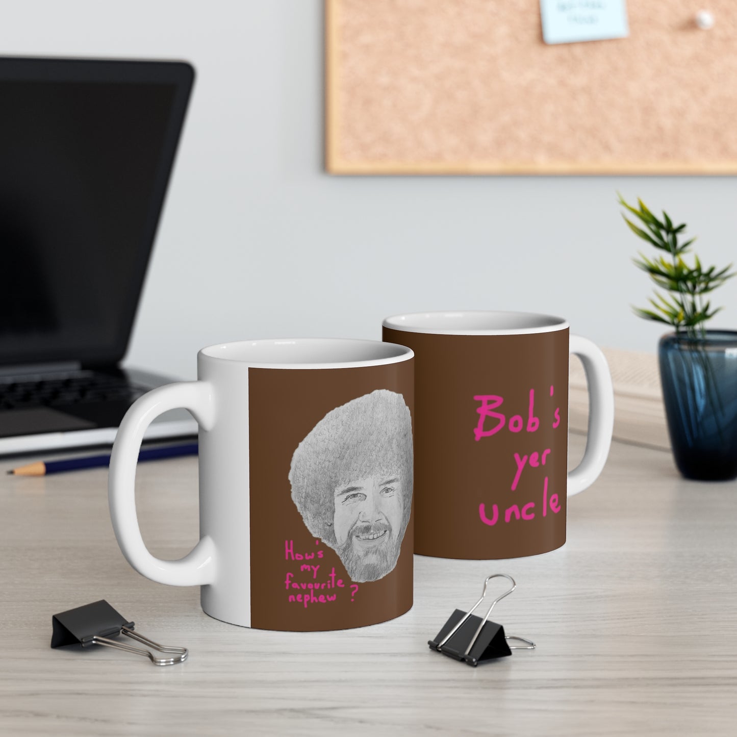 Bob's yer uncle Conical Coffee Mugs (3oz, 8oz, 12oz)