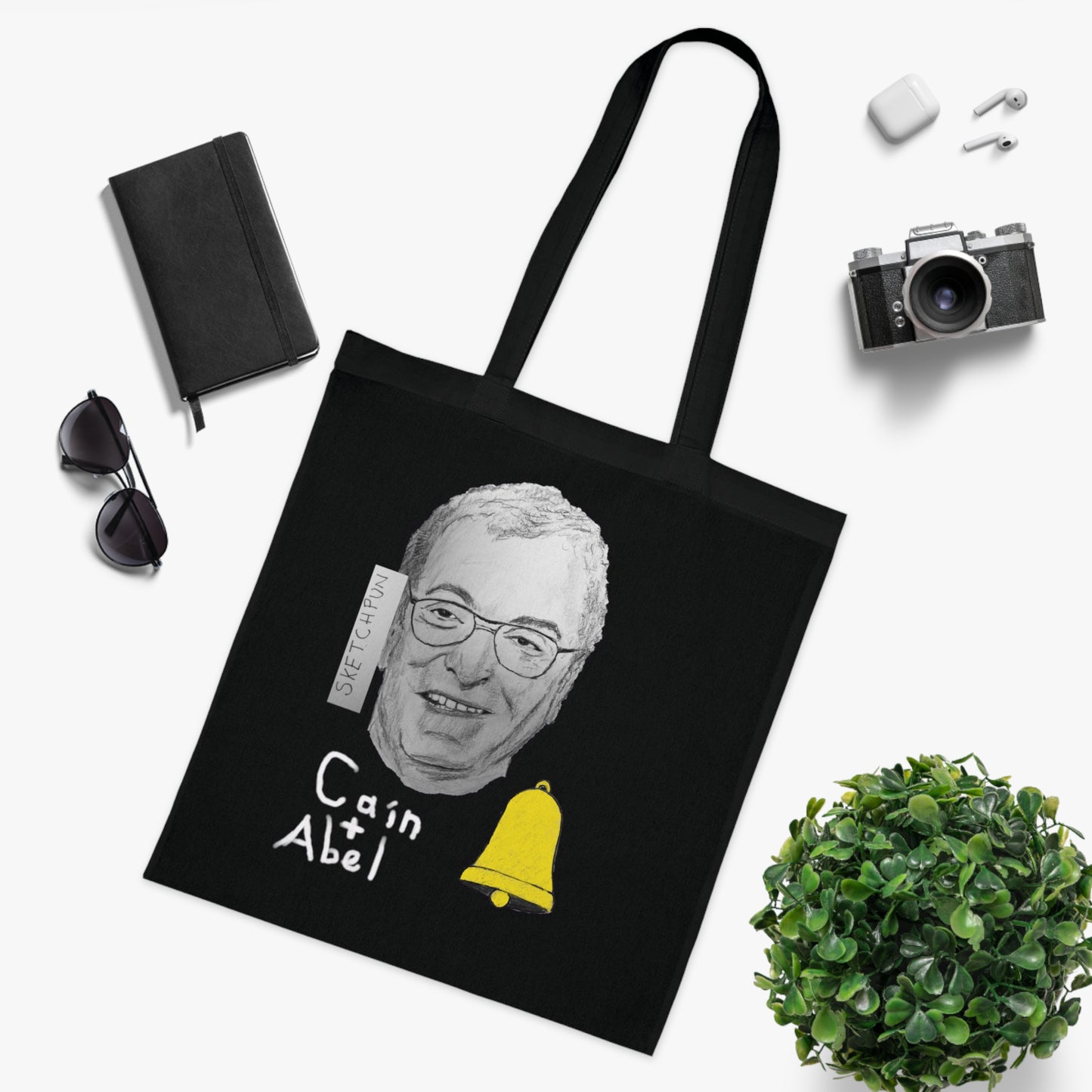 Cain and Abel cotton bag