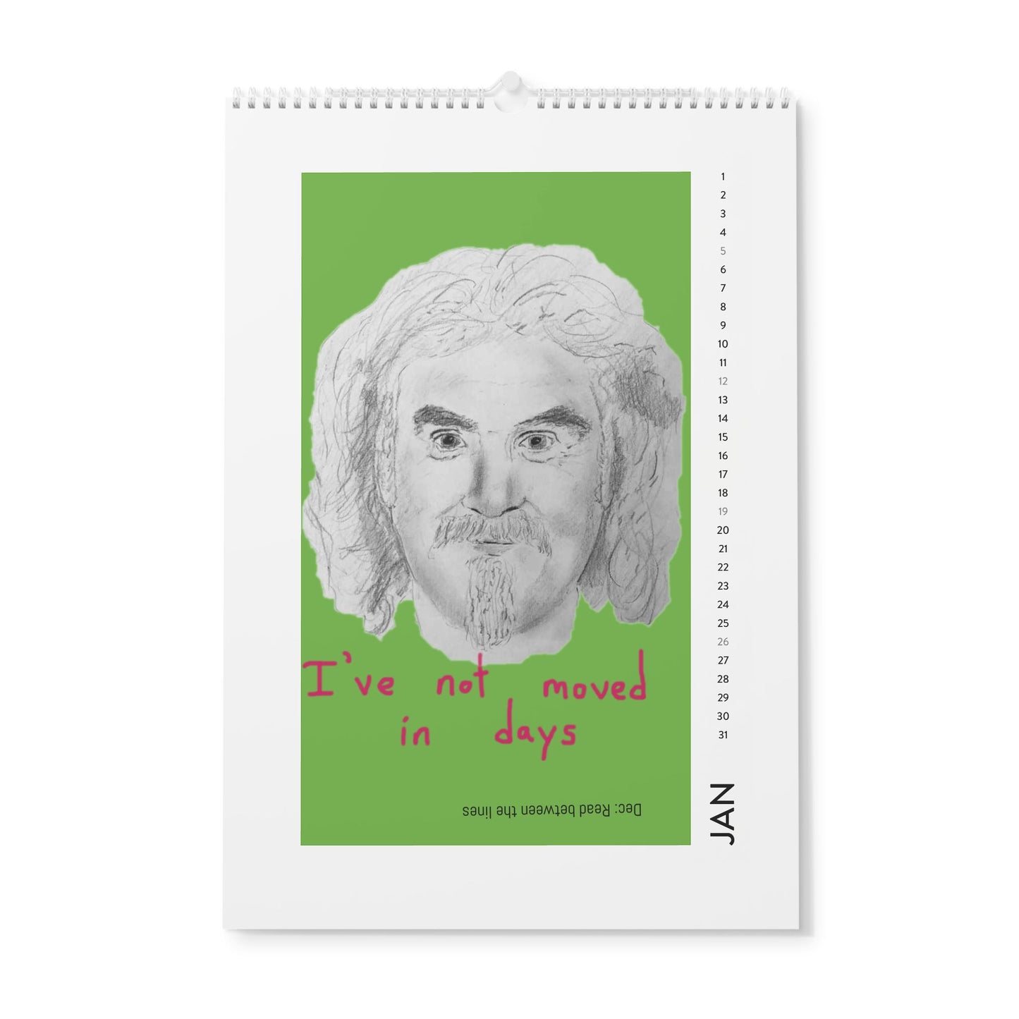2025 Sketchpun Wall Calendar