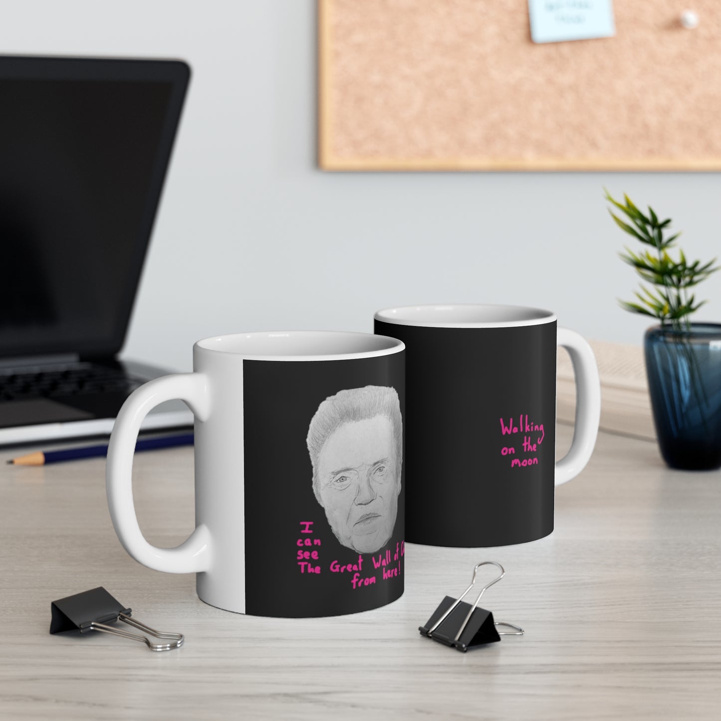 Walking on the moon Conical Coffee Mugs (3oz, 8oz, 12oz)