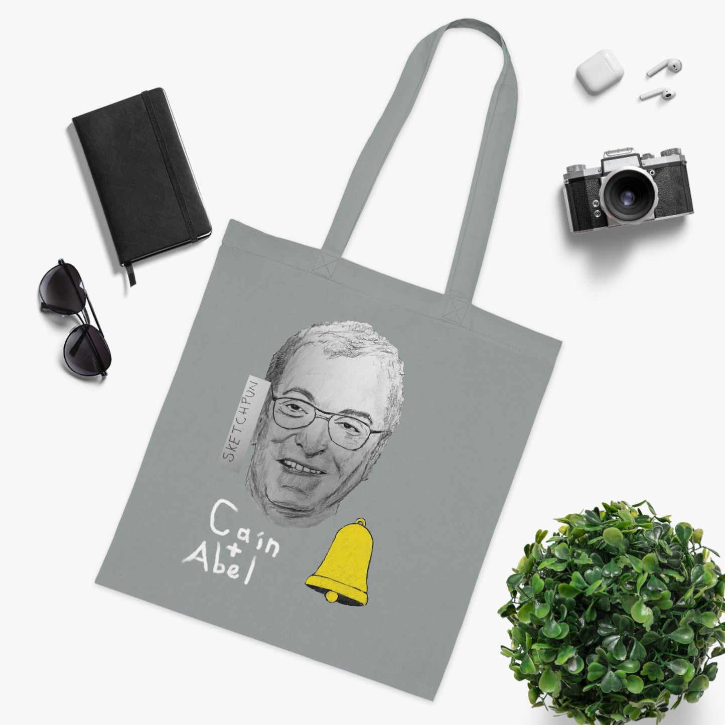 Cain and Abel cotton bag