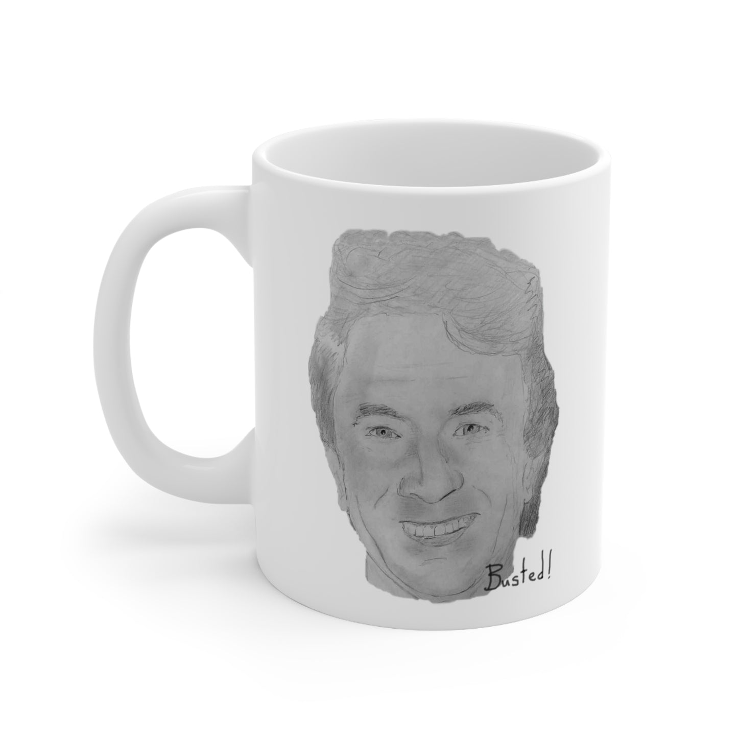 Caught Short Ceramic Coffee Cups, 11oz, 15oz
