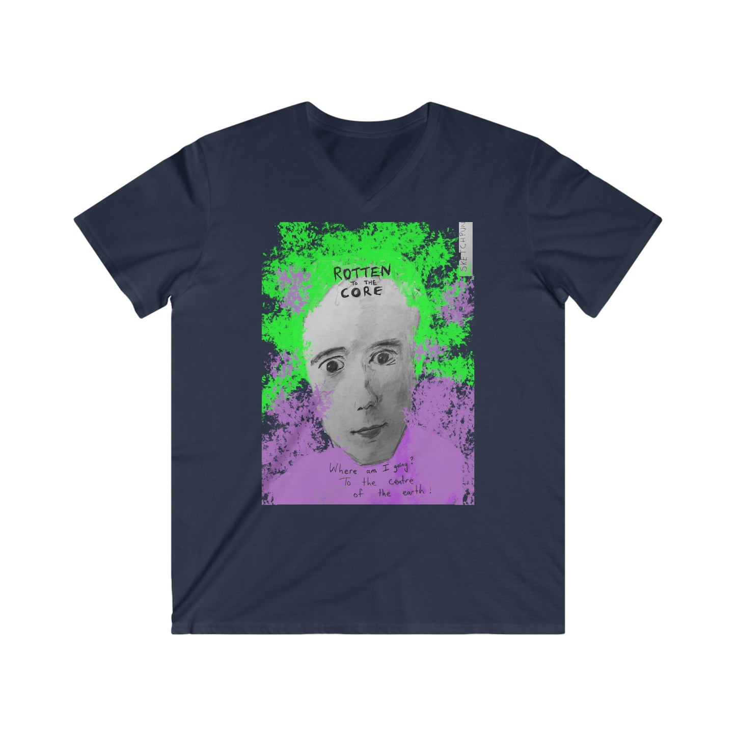 Rotten to the core men's fitted short sleeve tee