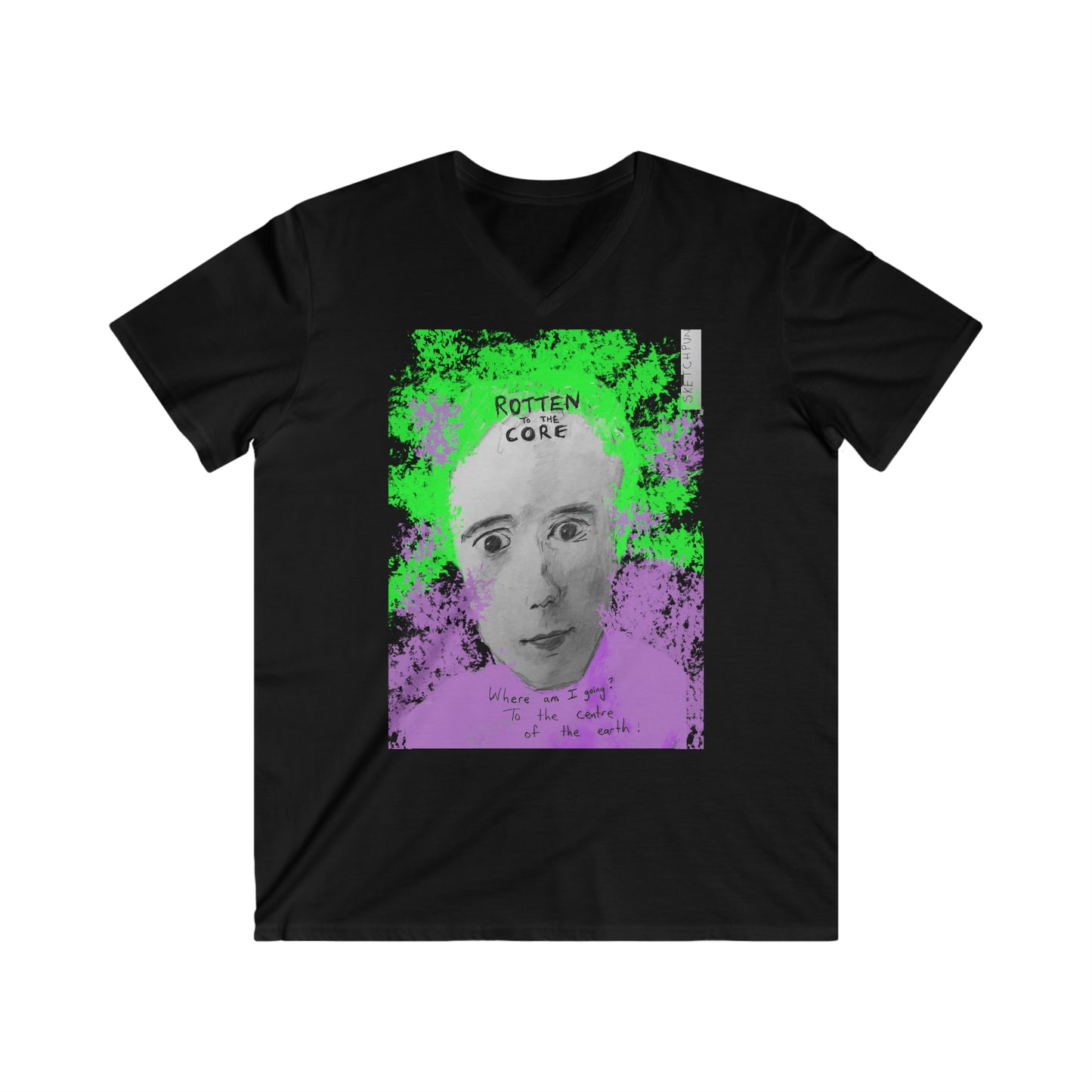 Rotten to the core men's fitted short sleeve tee