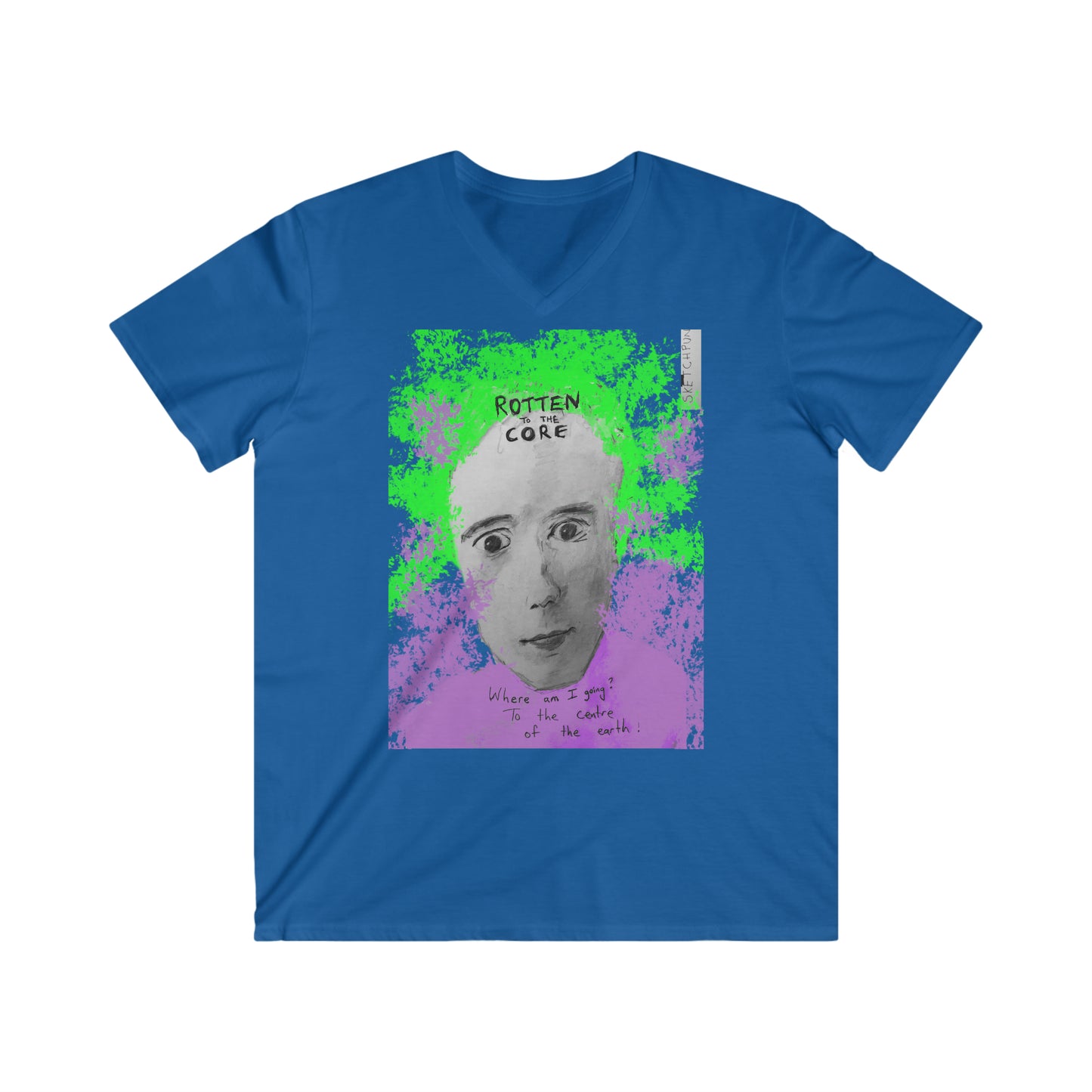 Rotten to the core men's fitted short sleeve tee