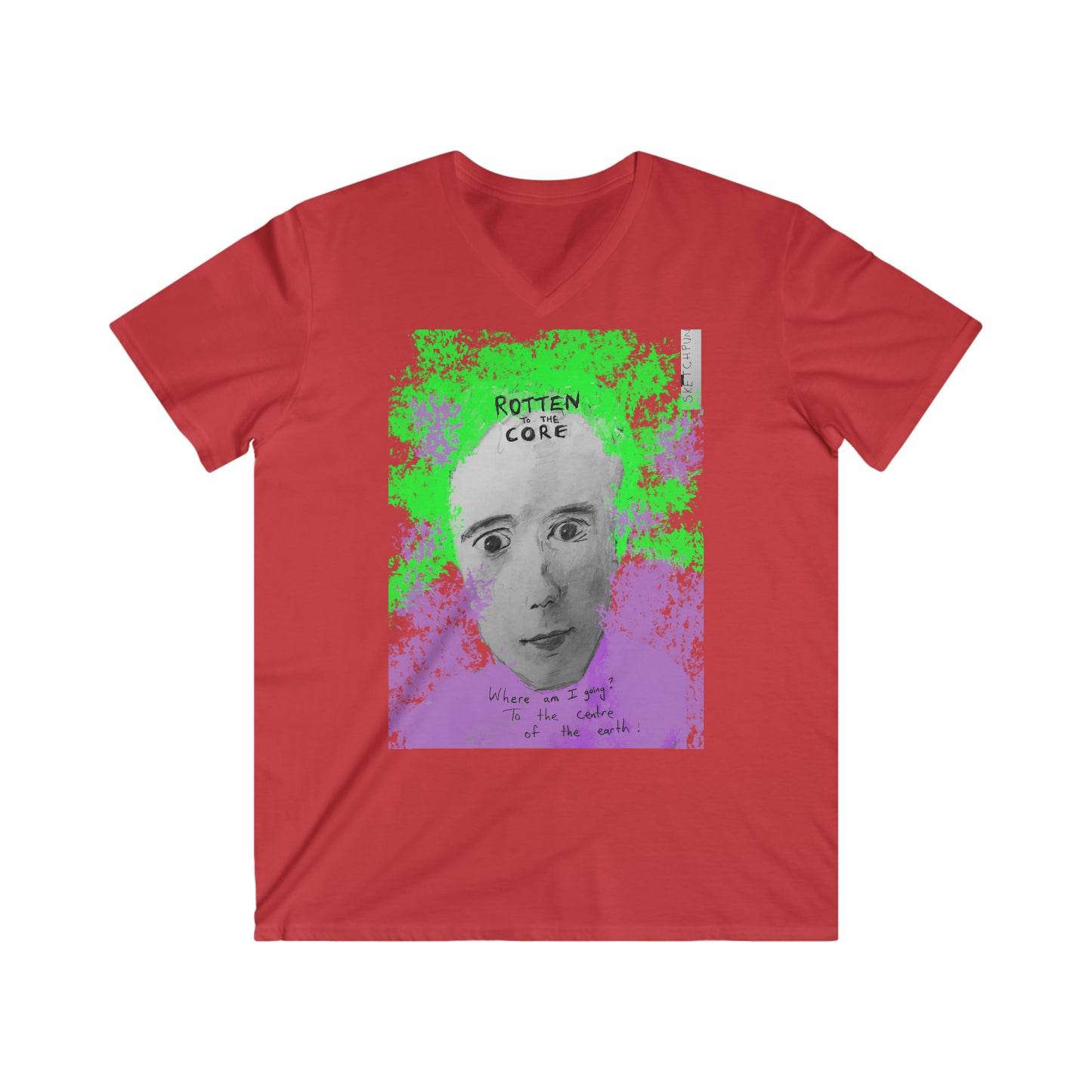 Rotten to the core men's fitted short sleeve tee
