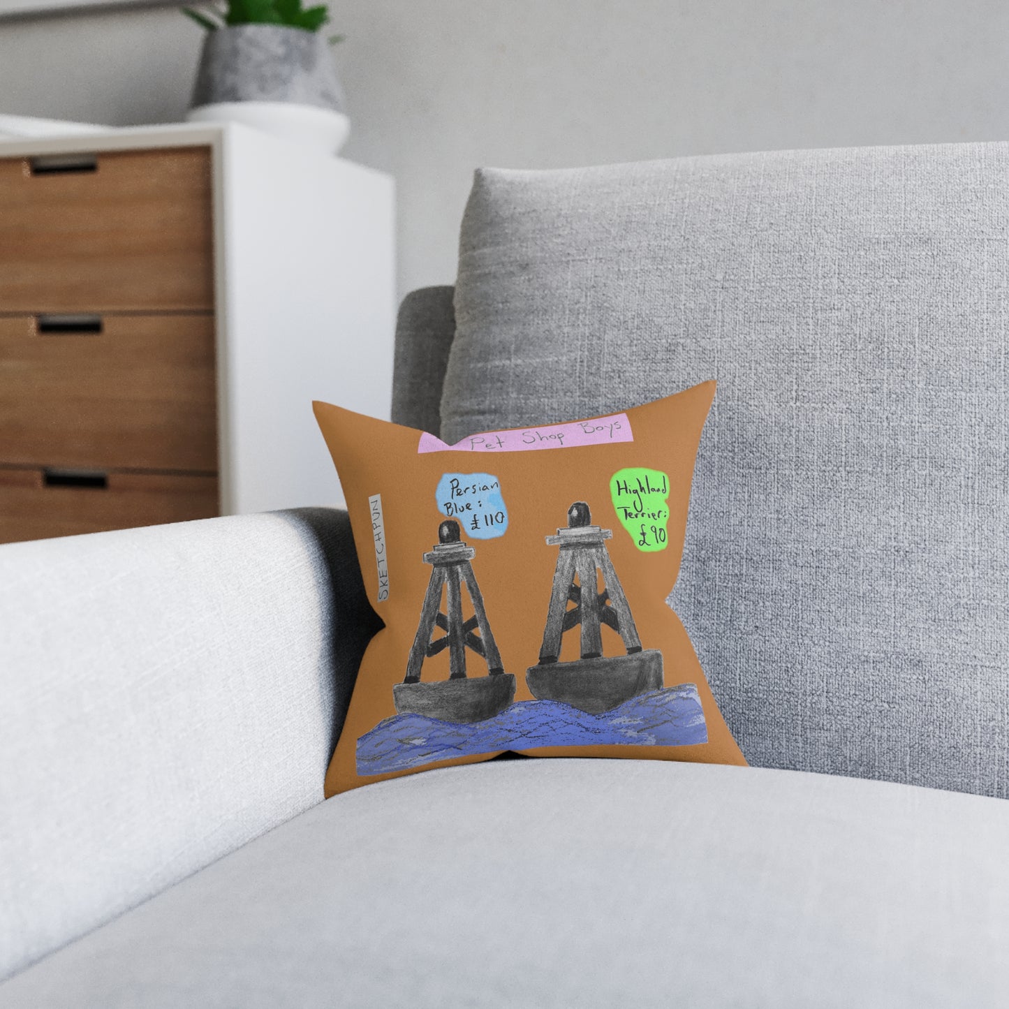 Pet Shop Boys square pillow