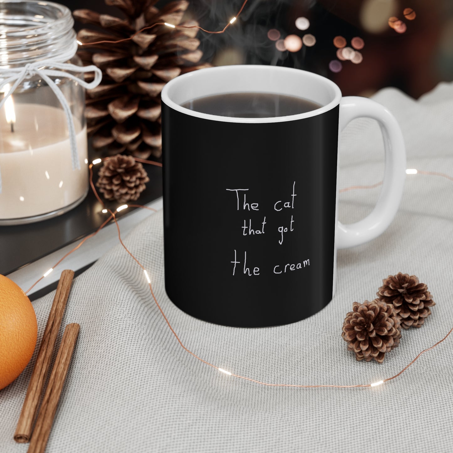The cat that got the cream Mug