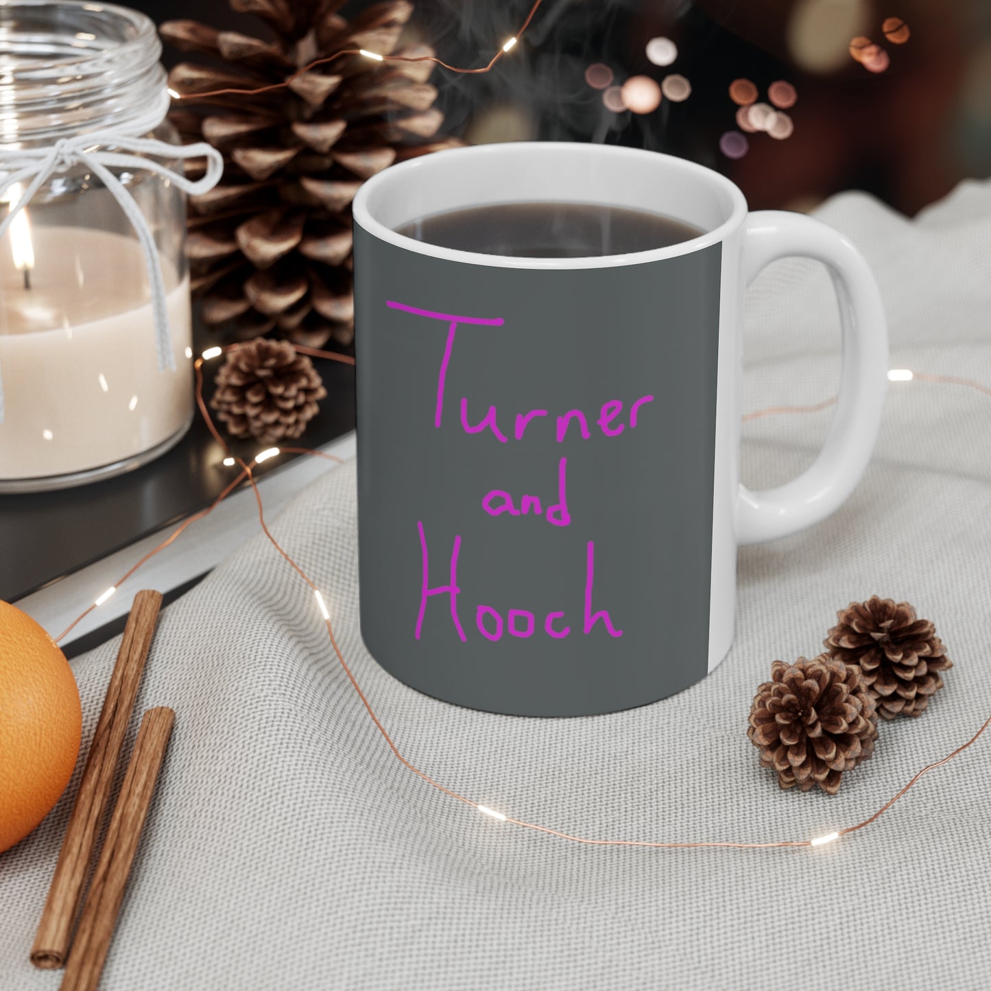 Turner and Hooch Conical Coffee Mugs (3oz, 8oz, 12oz)