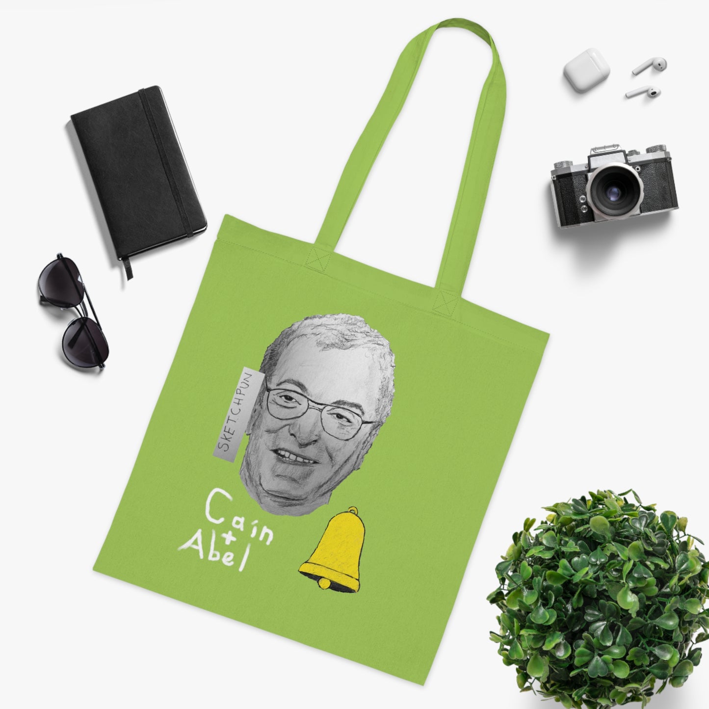 Cain and Abel cotton bag