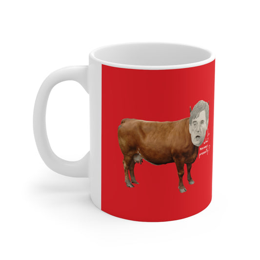 How now, brown cow Ceramic Coffee Cups, 11oz, 15oz