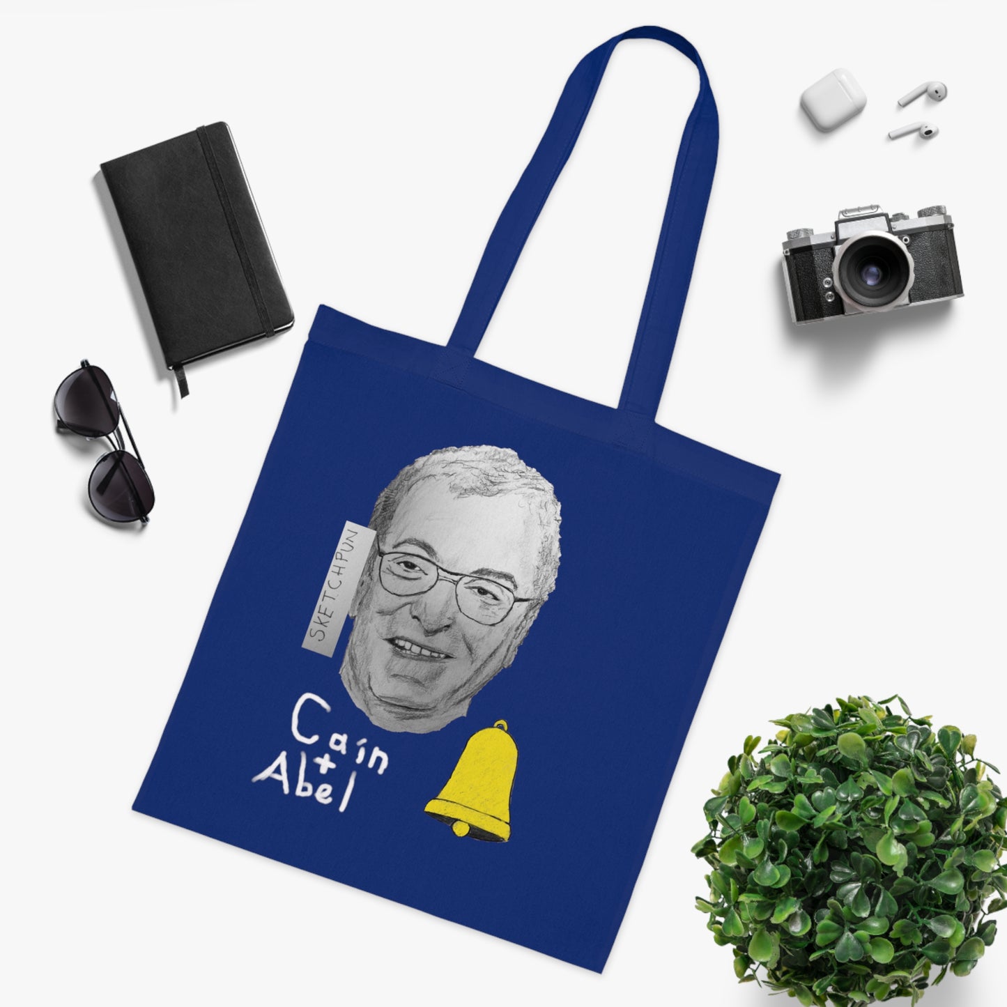 Cain and Abel cotton bag
