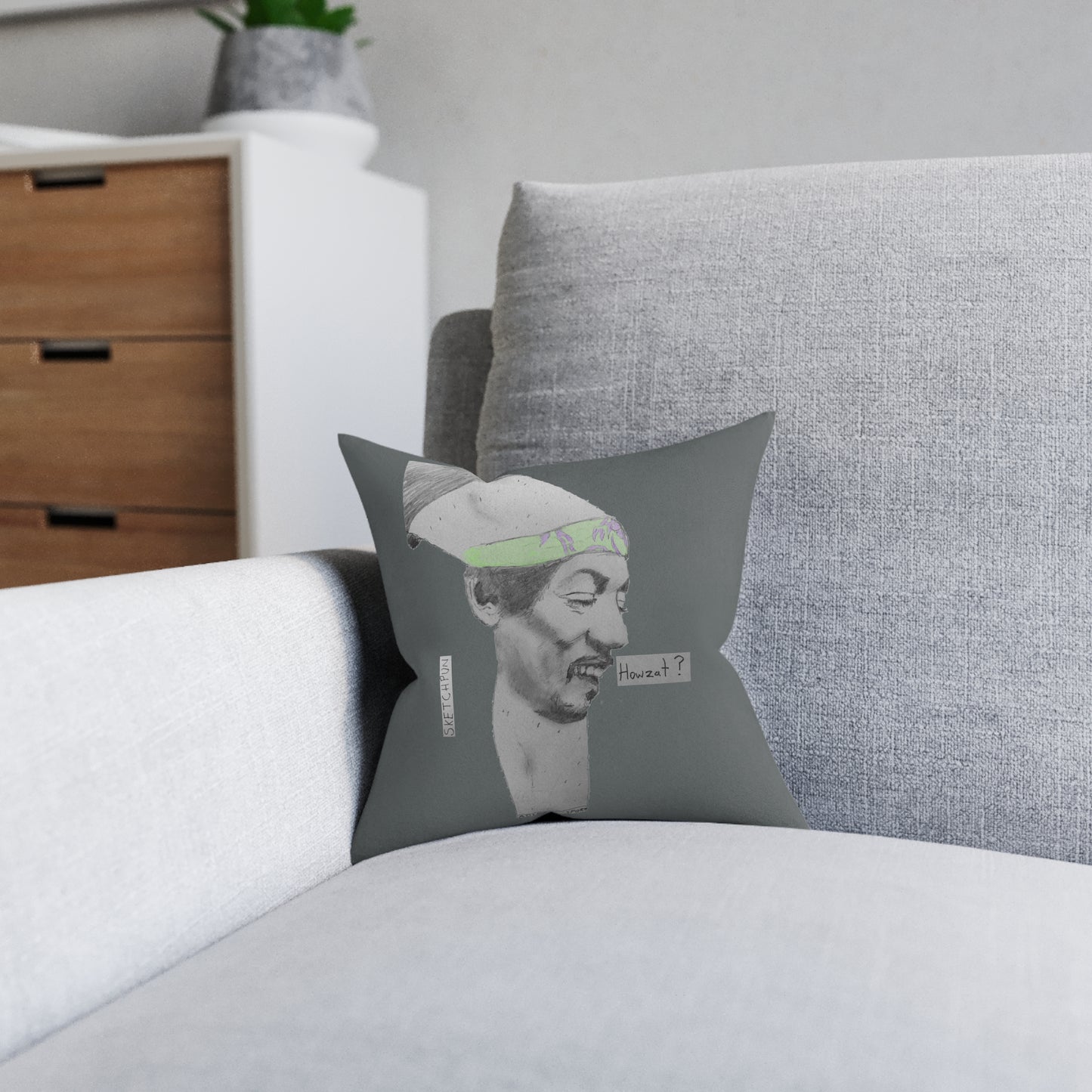 Jiminy Cricket square pillow