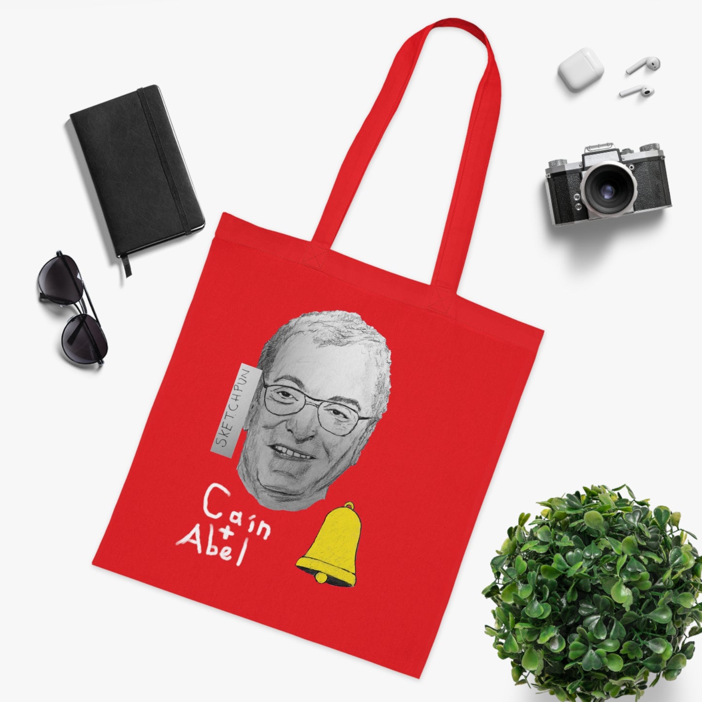 Cain and Abel cotton bag