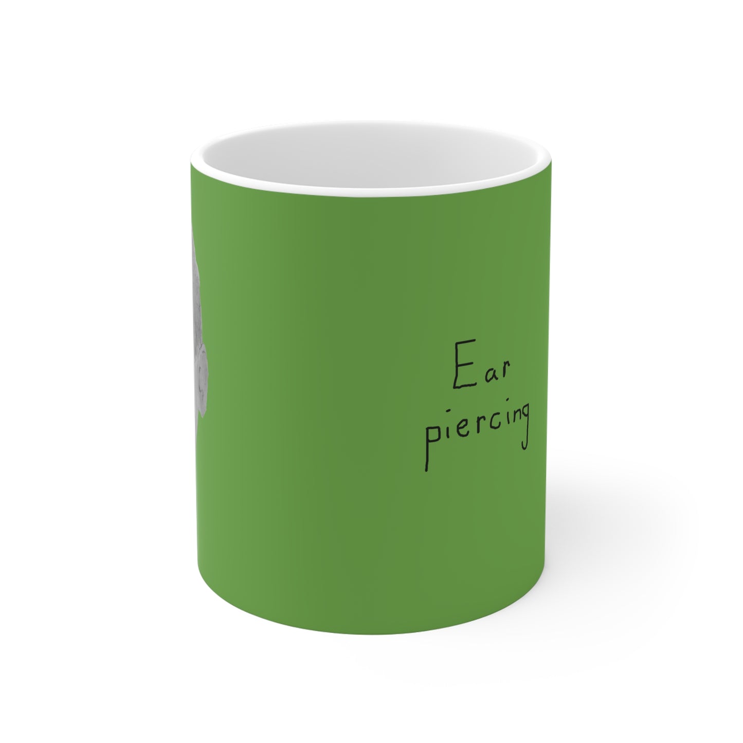 Ear piercing mug