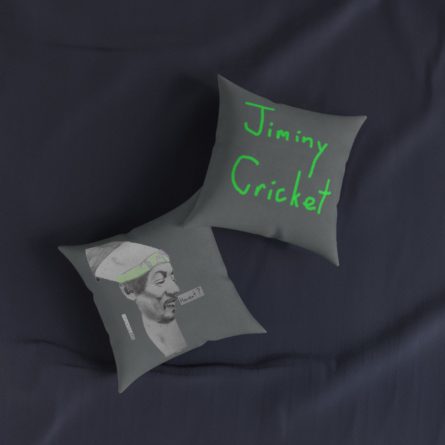 Jiminy Cricket square pillow