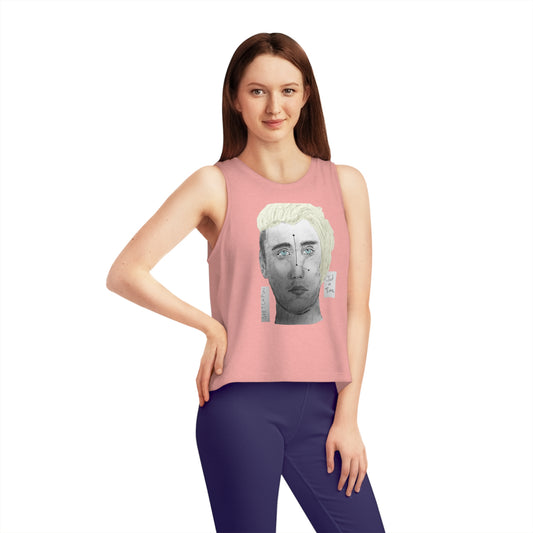 Just in time women's dancer cropped tank top