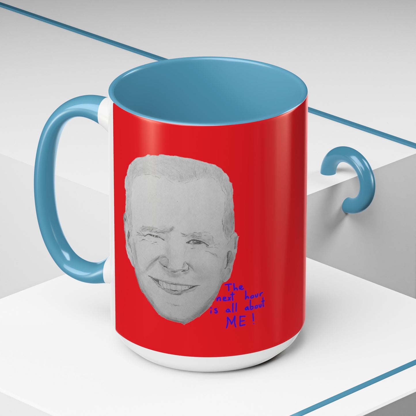 Biding my time Accent Coffee Mug (11, 15oz)