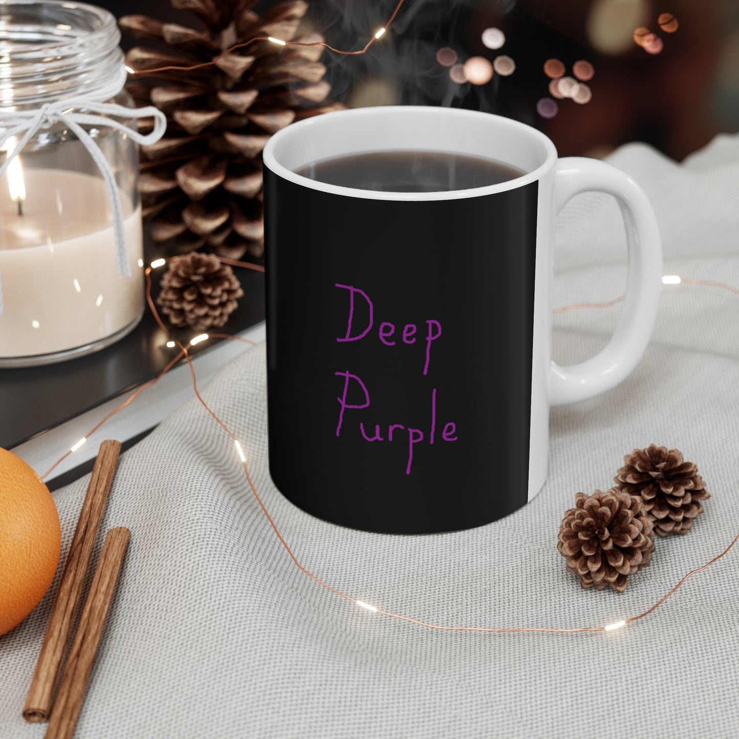 Deep Purple Coffee Cups, 11oz, 15oz